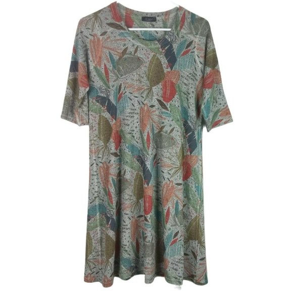 Inoah Dresses & Skirts - Inoah Midi Shift Dress Wearable Art Made USA